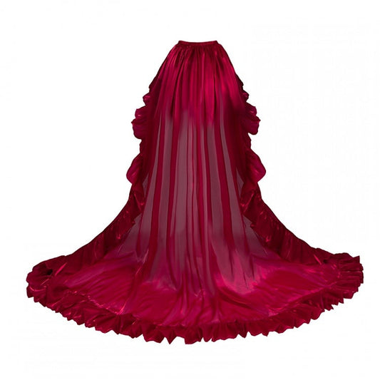 トリミングトレインフロア / レッドフラウンス丈ブラック