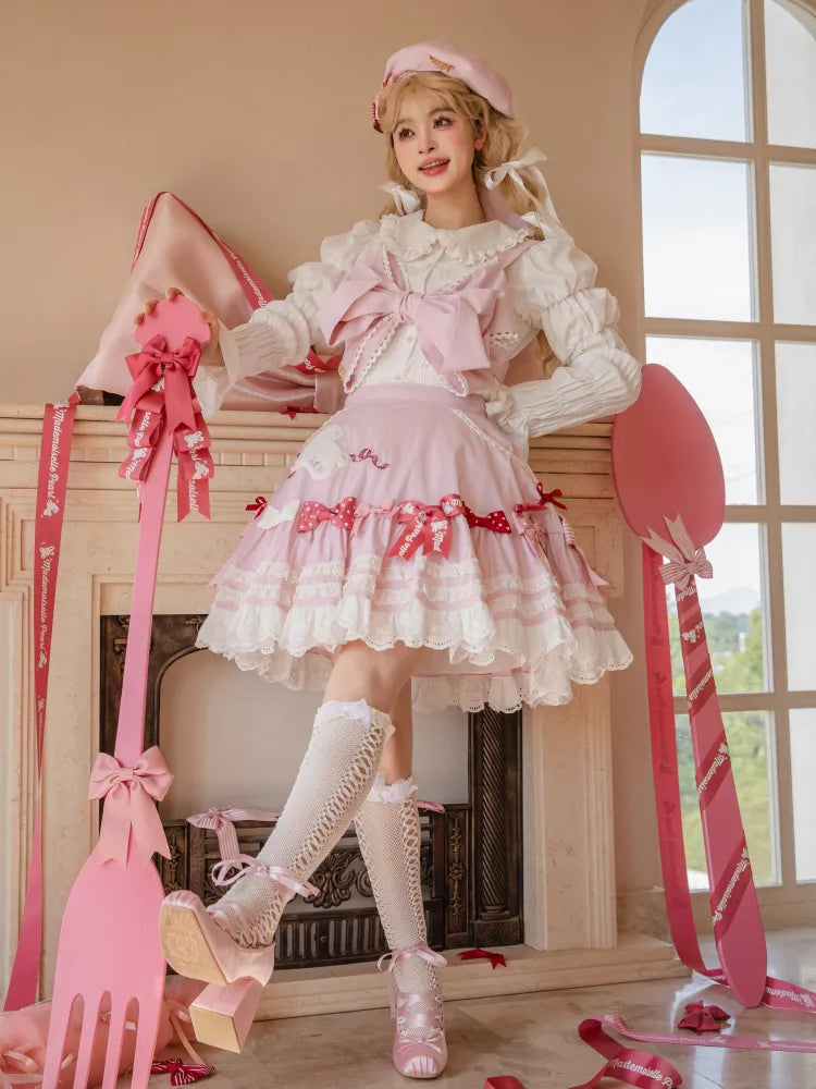 Top Big Cami Pink Bow
