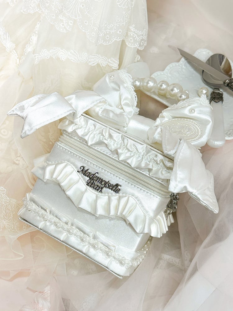 Hand Bead Crossbody Creamy White / Bag Details
