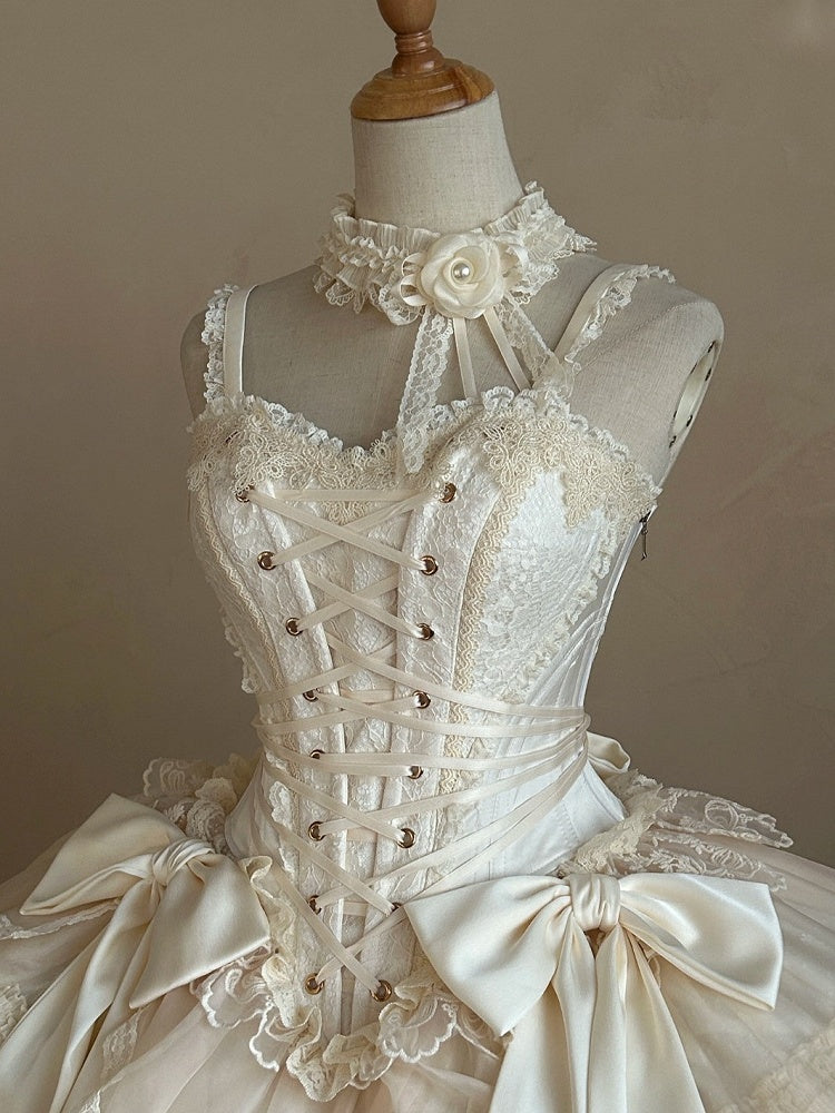 Flower Creamy Choker