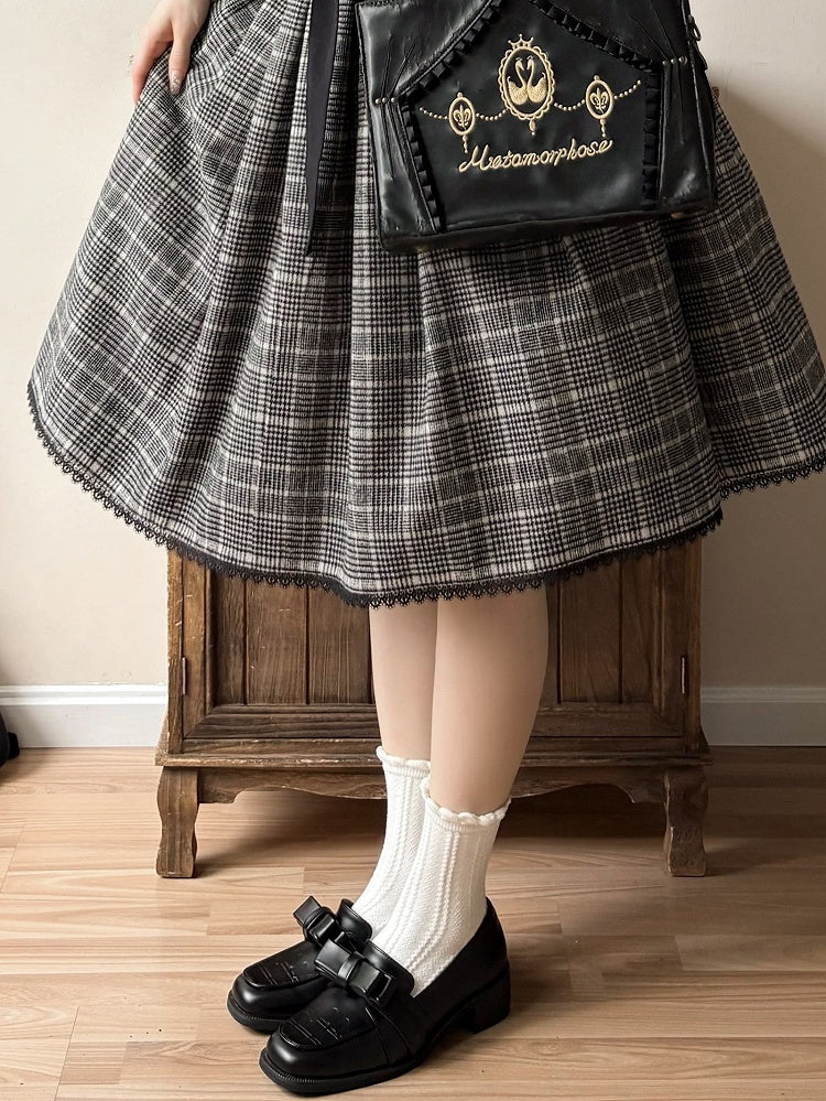 Loafer-Oberteil mit Schleife, Slip-in-Schuhe, Schokolade/Schwarz