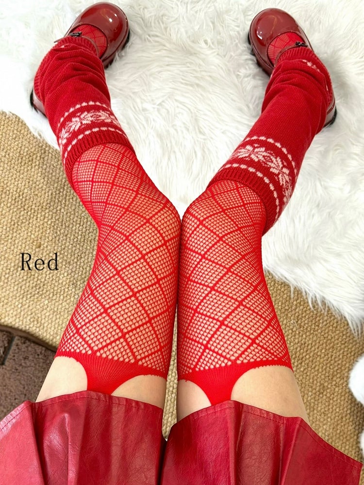 Stockings 5 Fashion Options Diamond Gyaru Pattern Color Suspender