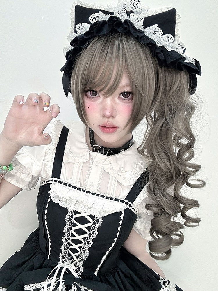 Double Wig Length Brown Clips Claw 30CM Ponytail Synthetic Long With
