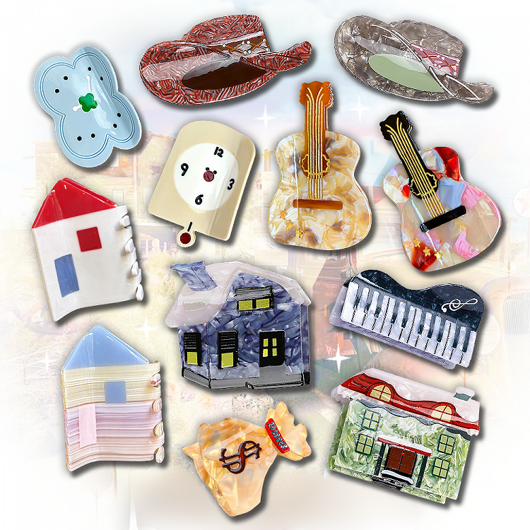 ウエスタンタウンライフ風ヘアークロークリップ