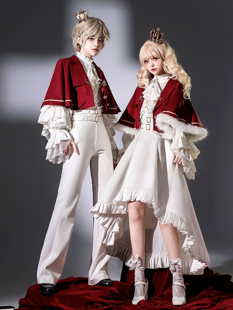 Ouji Red Cape Collar Blazer Lolita