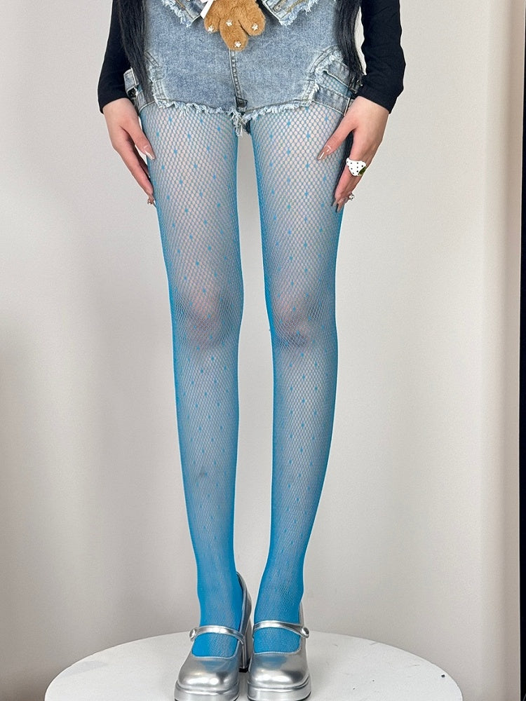 Polka-dot Options Color 7 Y2K Pattern Tights
