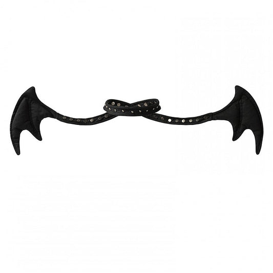 Punk Black Devil Wings Choker