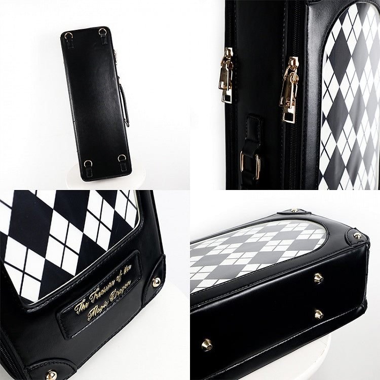 Crossbody – as Scale 1/4 BJD Bag Black Wear Doll