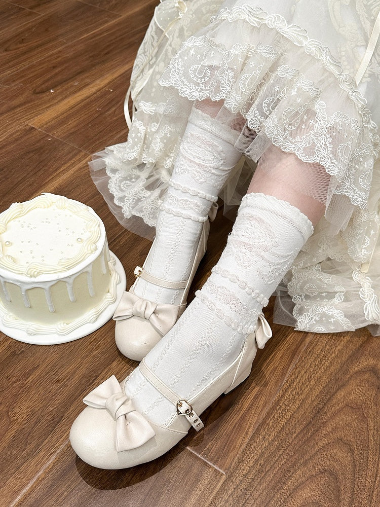 Cotton Socks Creamy White