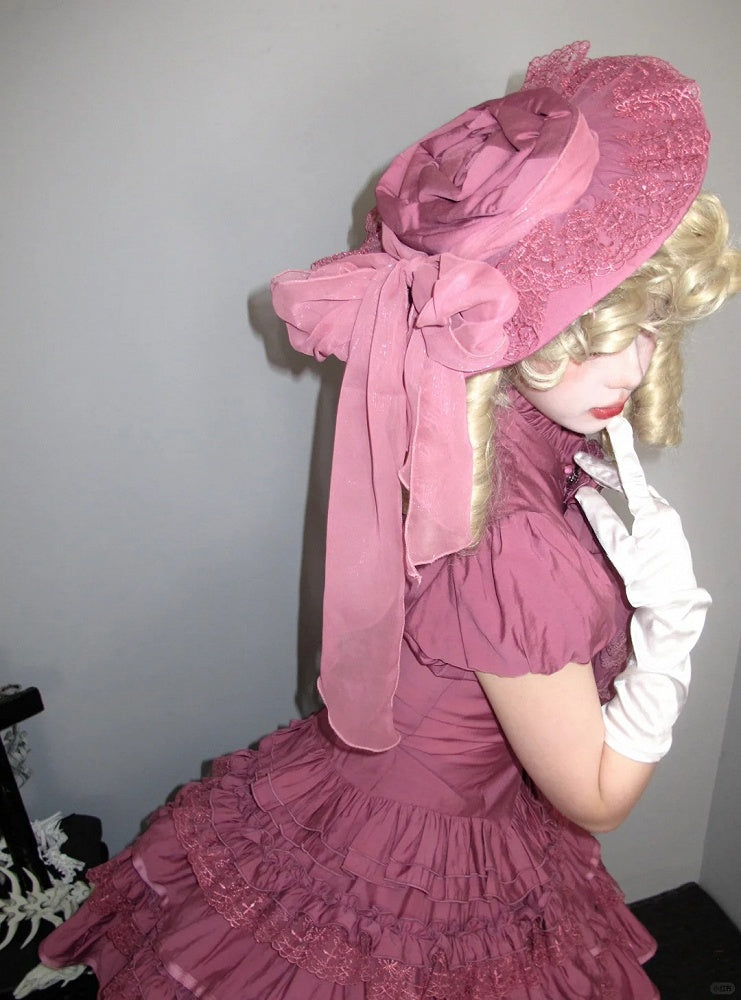 Pink Puff Short Sleeves Gothic Lolita Blouse