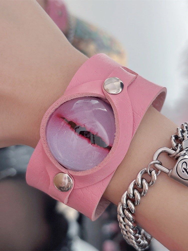 Bracelet 5 Details Studs Eye Kawaii Options Design Guro Color
