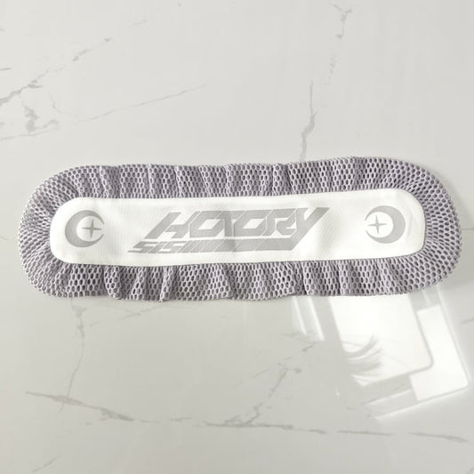 White and Gray Mesh Details Hairband