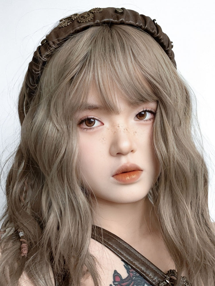 ダークブラウンのスチームパンクヘアバンド