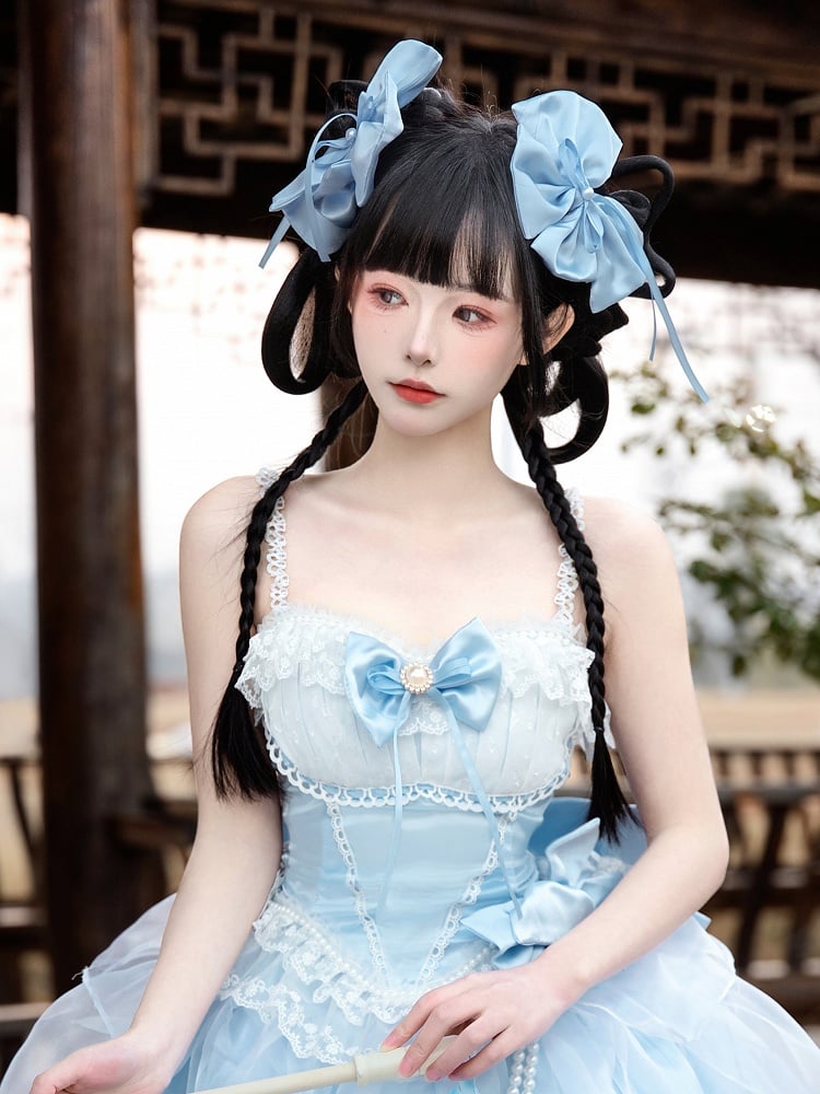 Blue Bowknot Hairclip