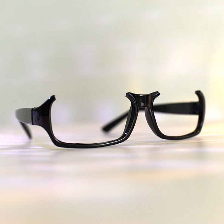 Semi-rimless Lensless Eyeglasses Frame Black Cyberpunk Glasses