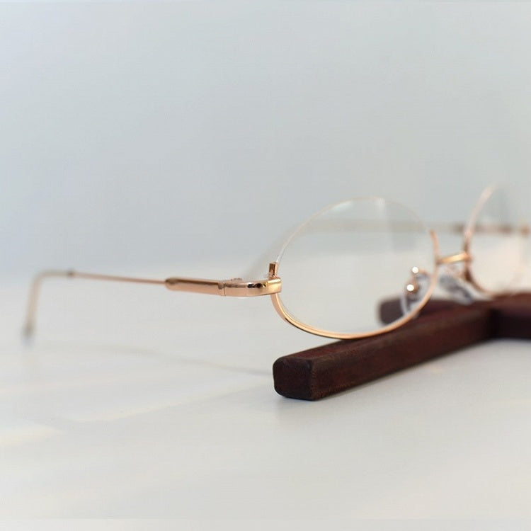 Accessory Semi-rimless Cyberpunk + Glasses Gold Chain