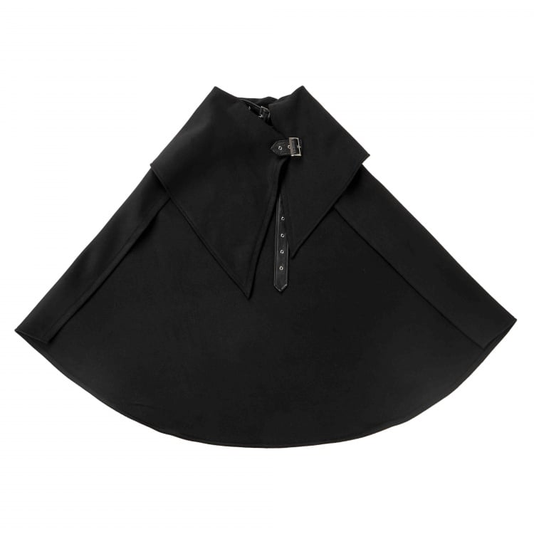 Gothic Halloween Schwarzer Wollumhang