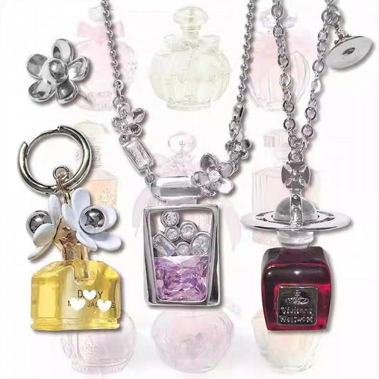 4 Pendant Options Bottle Necklace Perfume