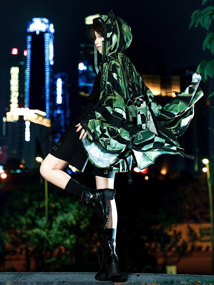 Buckle Pocket Techwear Shorts Fashion Strap Ouji Black