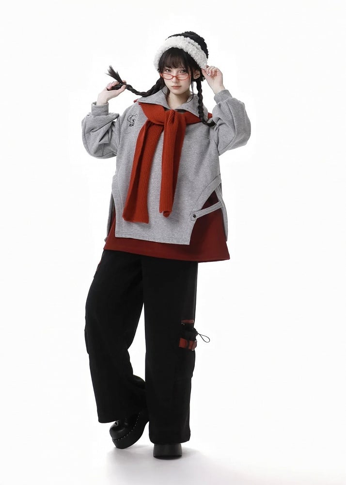 Schwarze Cargohose