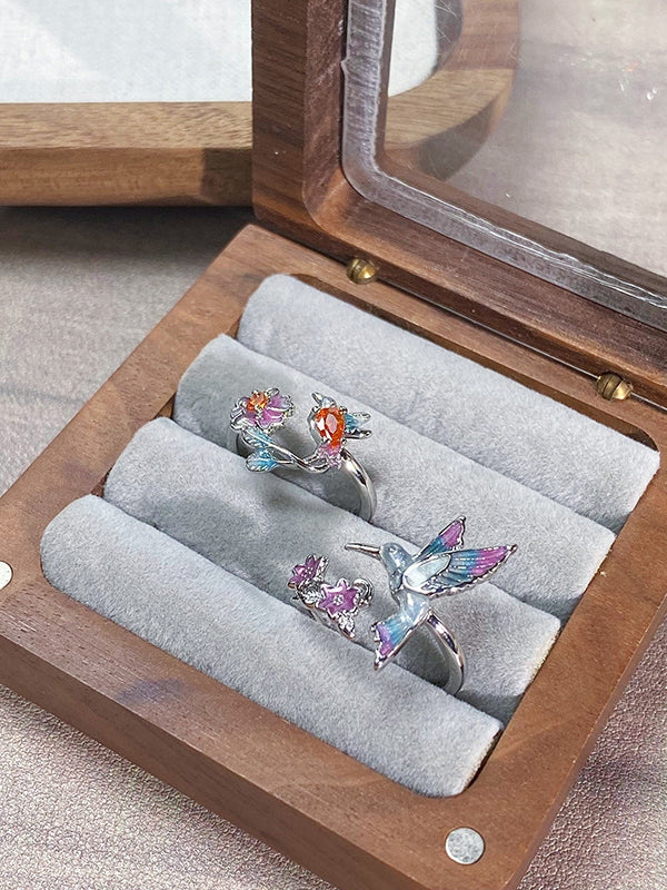 Options Y2K Design And Bird Bittersweet 2 Floral Ring