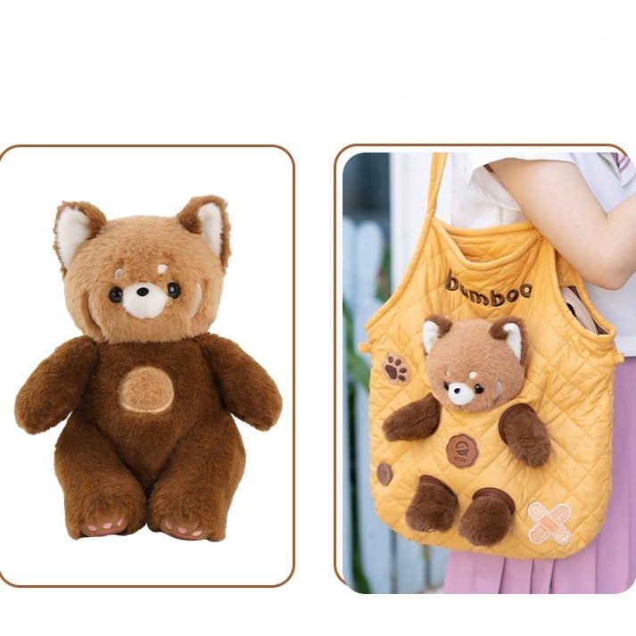 Design Yellow Detachable Bag With 3 Cut-out Crossbody Options Plushie