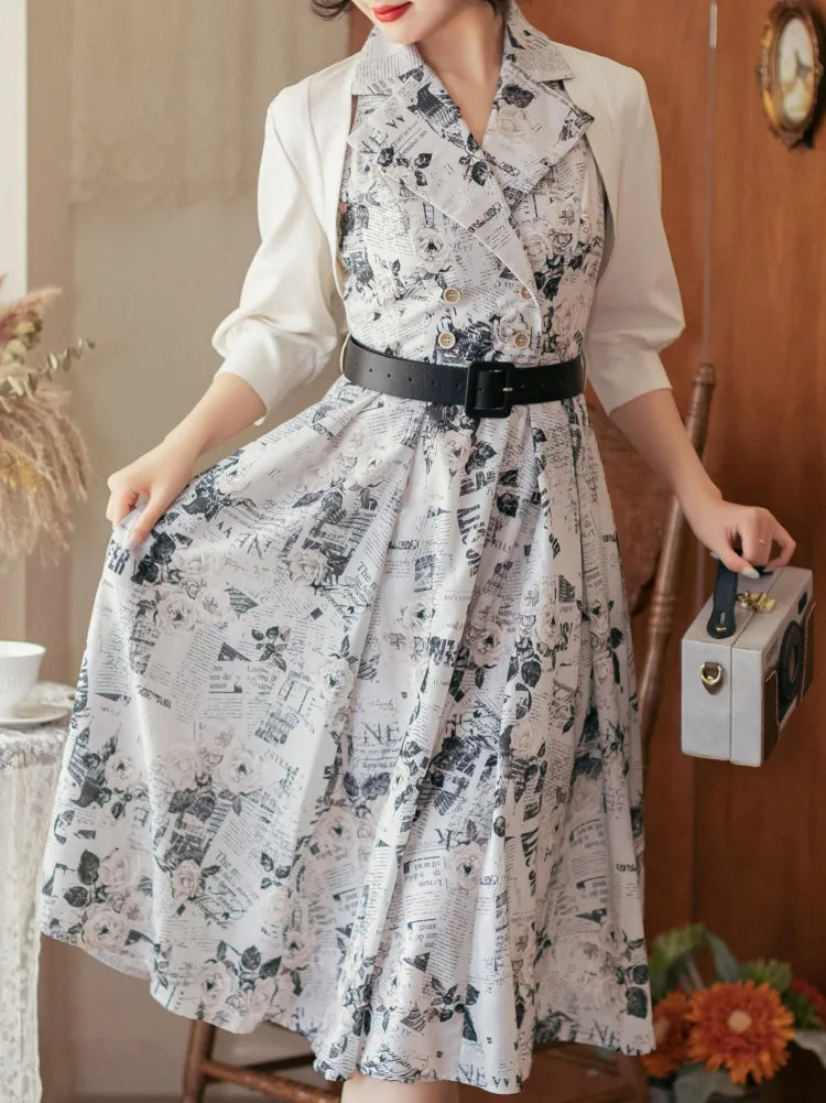 Sleeves Off Placket Top Open Elbow-length White