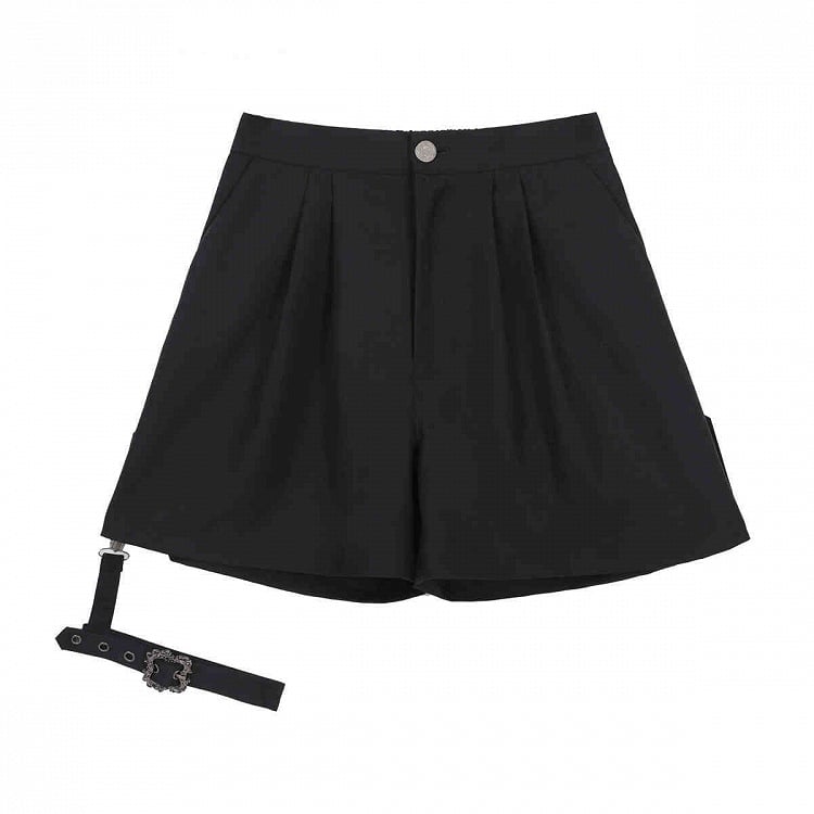Little Lolita Set Cape Waistcoat Sleeves Brown Shorts Full Detective Vibes Long Black Shirt + - Ouji