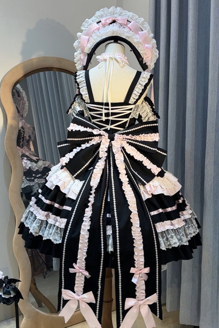 Haubenpuppe Kopfschmuck Kleid + Antike Prinzessin Perle