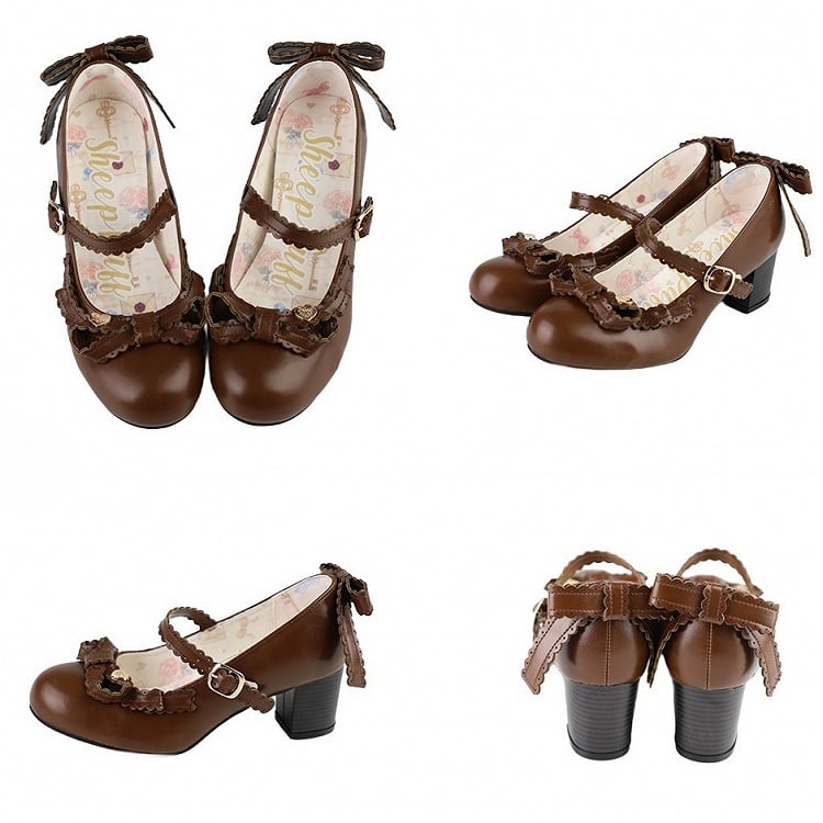 Heart Brown Top Janes Decorated at Mary Bow