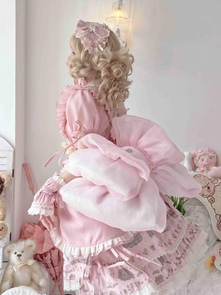 ベストセラー ライトピンクのキュートなビッグリボンバックパック