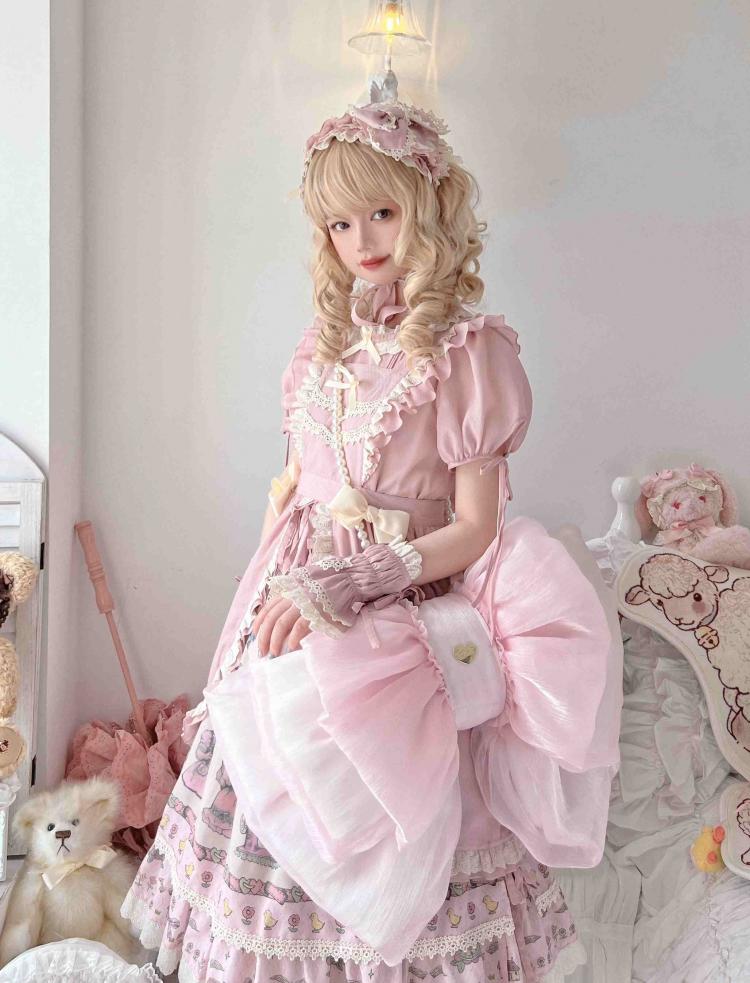 ベストセラー ライトピンクのキュートなビッグリボンバックパック