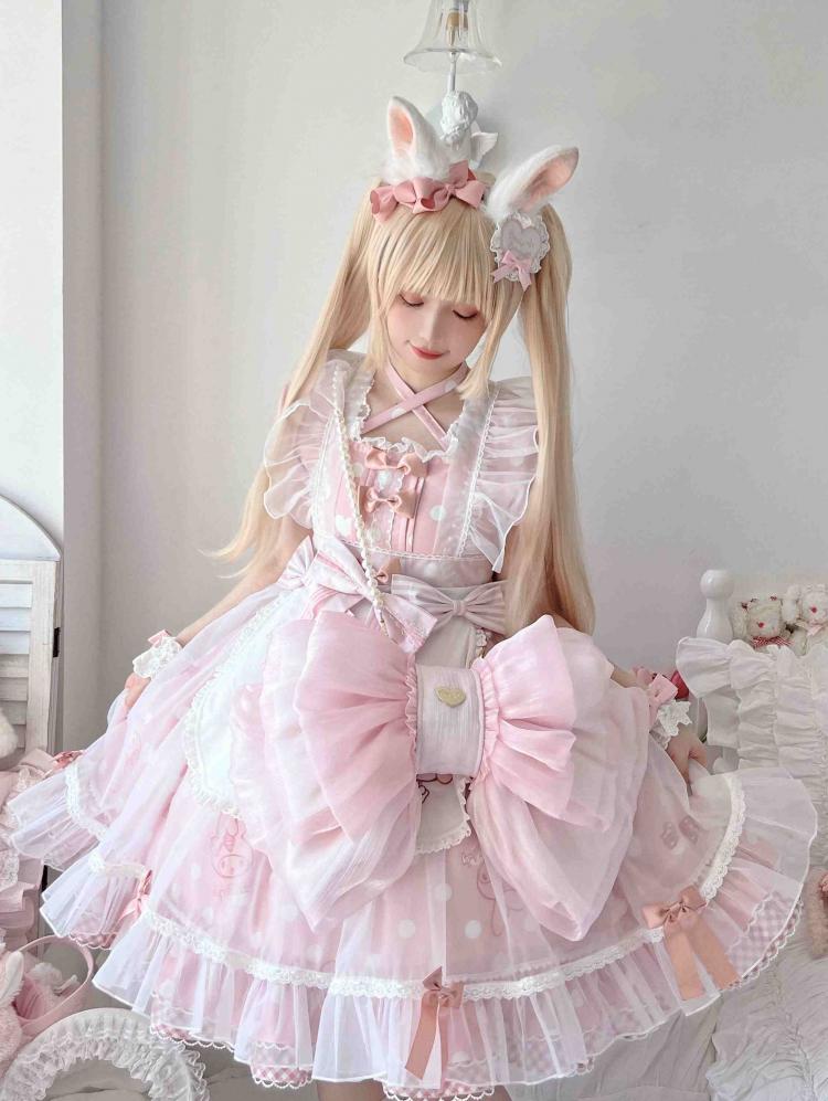 ベストセラー ライトピンクのキュートなビッグリボンバックパック