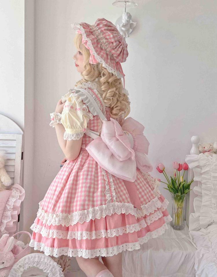 ベストセラー ライトピンクのキュートなビッグリボンバックパック