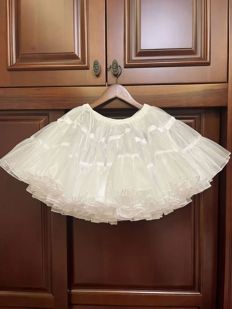 Frühlingsernte Länge Floral 35cm/45cm WeißWeiß- Petticoat