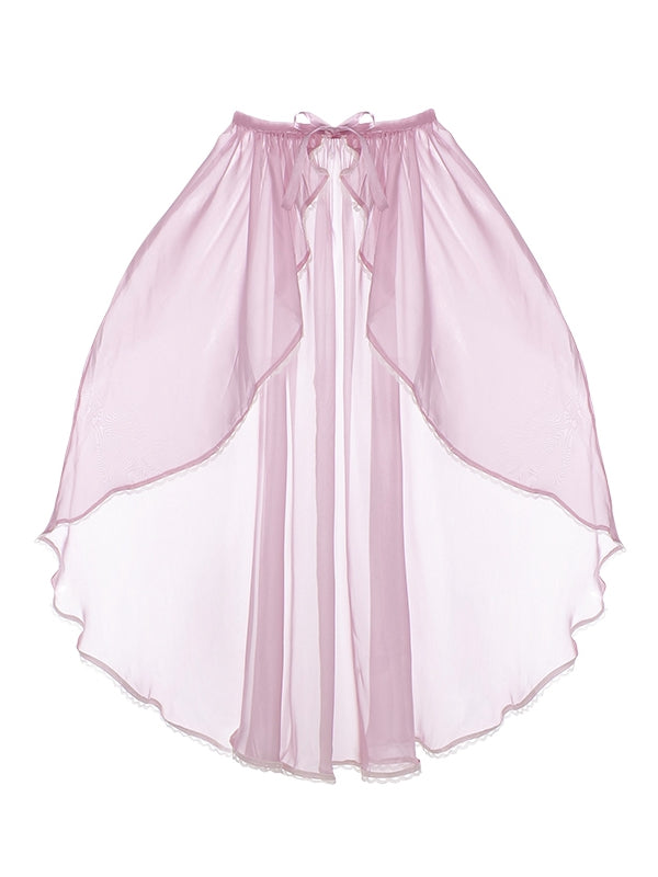 Set Classic OP Full Neck Beige Print Elegant Lolita Bluebell Edward Dress