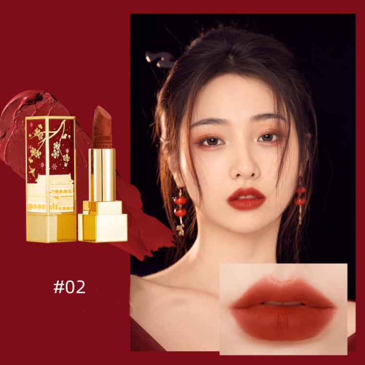 Lippenstift „Forbidden City“ mit geprägtem Matt-Finish