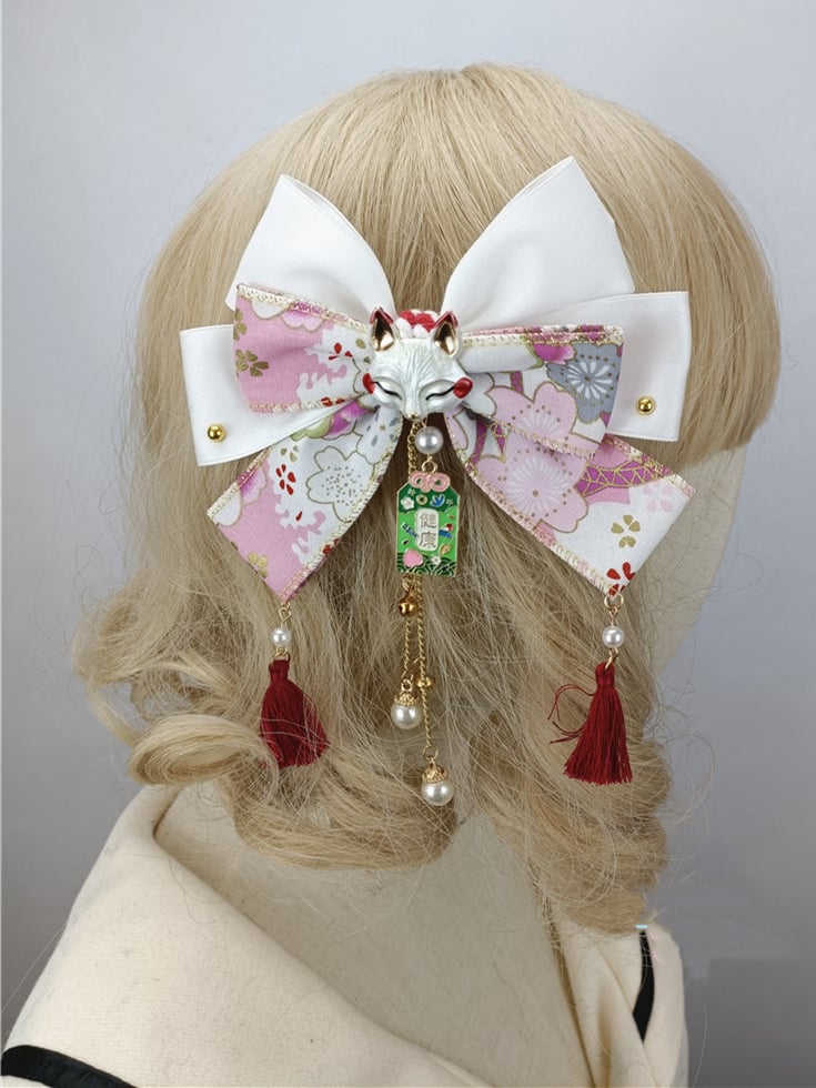 Wa Lolita Haarspange mit großer Schleife