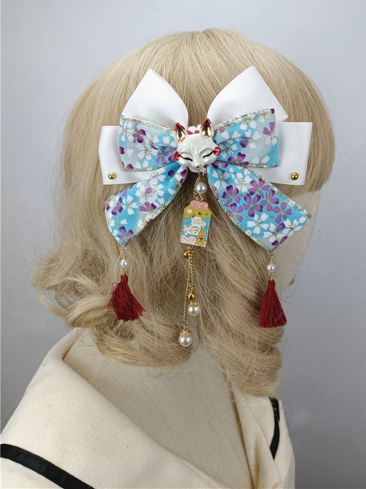 Wa Lolita Haarspange mit großer Schleife