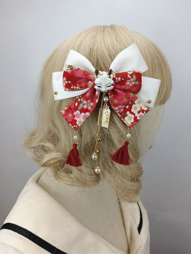 Wa Lolita Haarspange mit großer Schleife