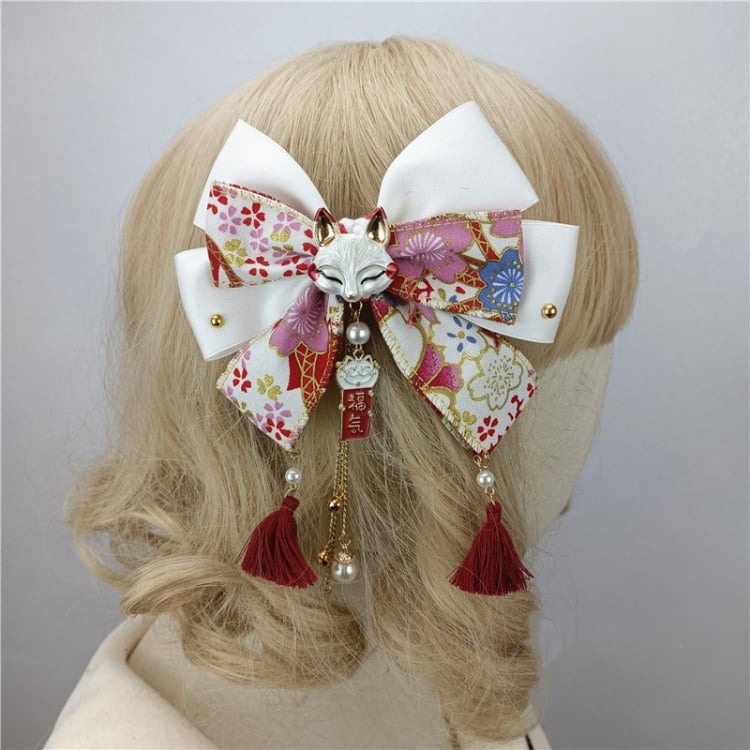 Wa Lolita Haarspange mit großer Schleife