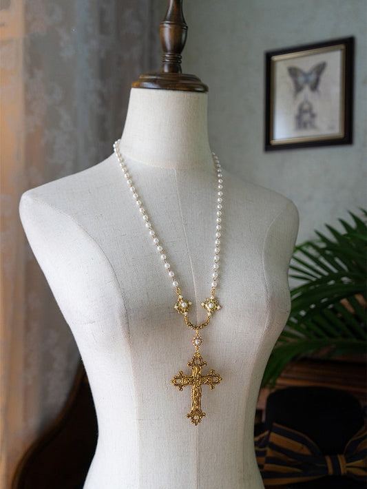 マナーポイントペンダントネックレスクロス