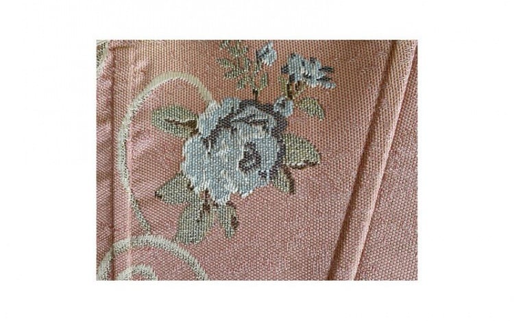 Pink Floral Scoop Neckline Corset