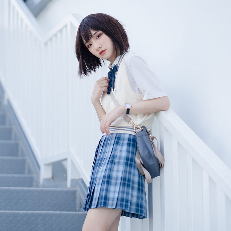 Länge 45CM Jing Muster Blau Plaid Yu Rock