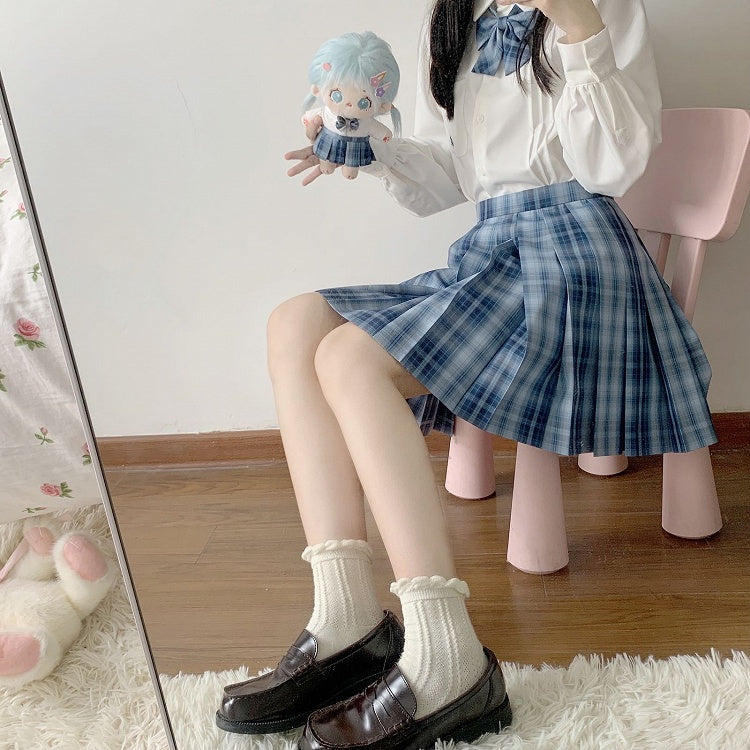 Länge 45CM Jing Muster Blau Plaid Yu Rock