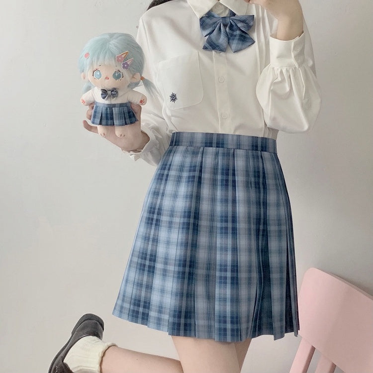 Länge 45CM Jing Muster Blau Plaid Yu Rock