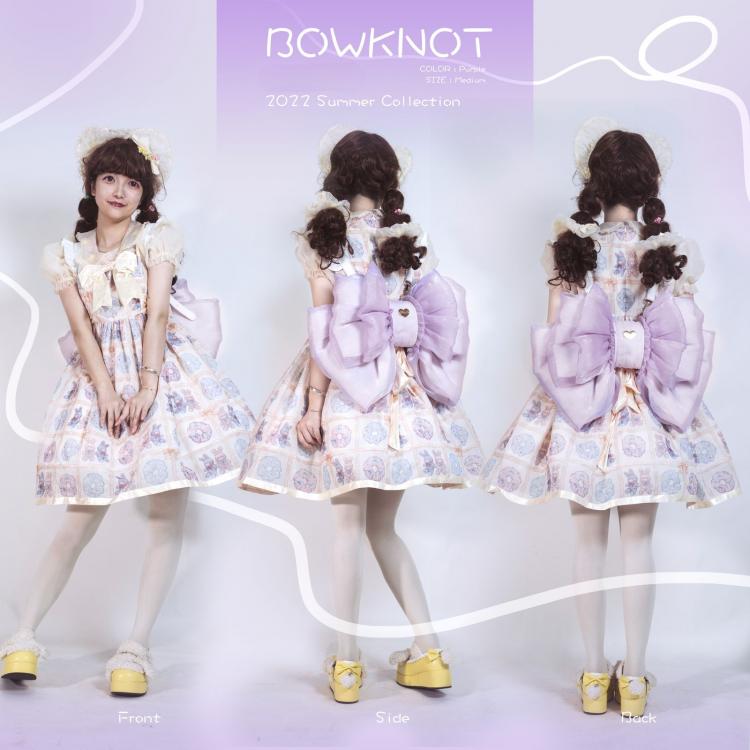 パープルビッグボウバックパック