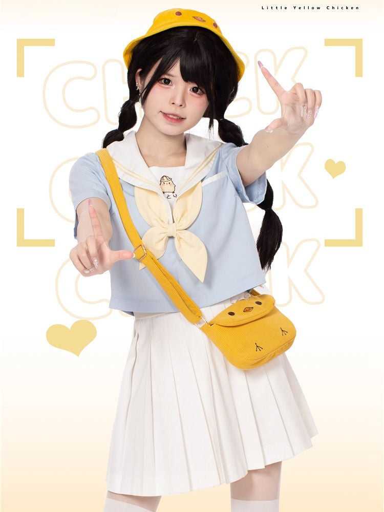 ホワイトプリーツスカート