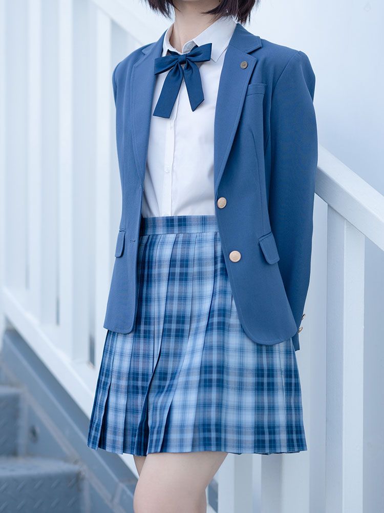Länge 45CM Jing Muster Blau Plaid Yu Rock