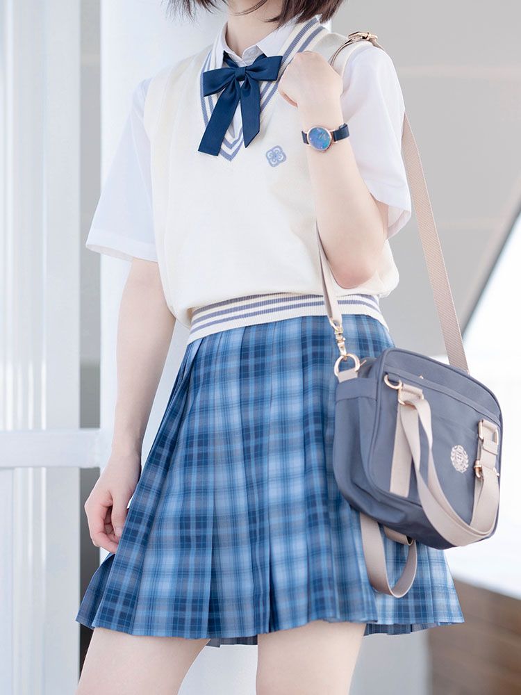 Länge 45CM Jing Muster Blau Plaid Yu Rock